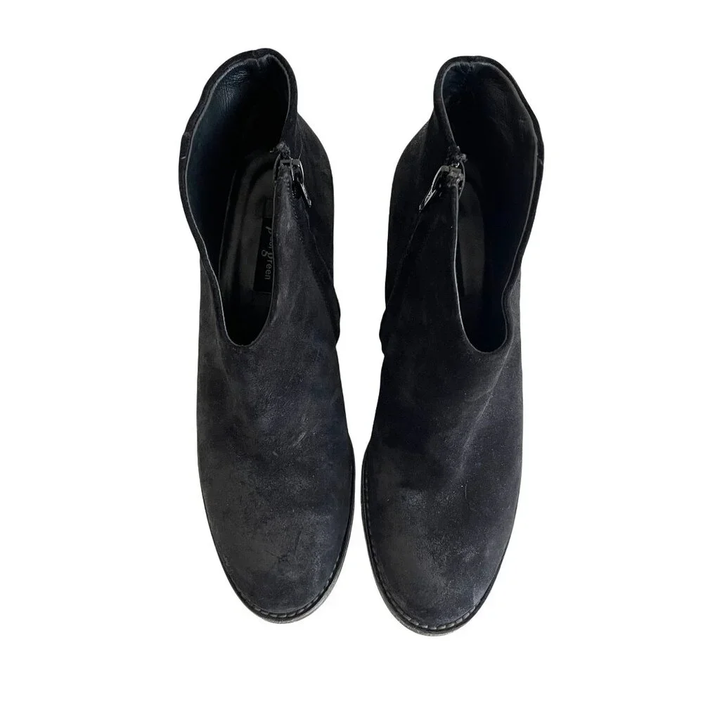 Paul Green Delgado Black Leather Ankle Boots, Size UK 5.5 (US 8)